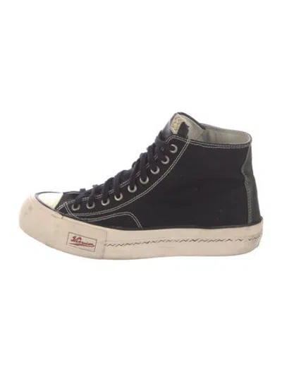 Pre-owned Visvim Canvas Sneakers In Black/white