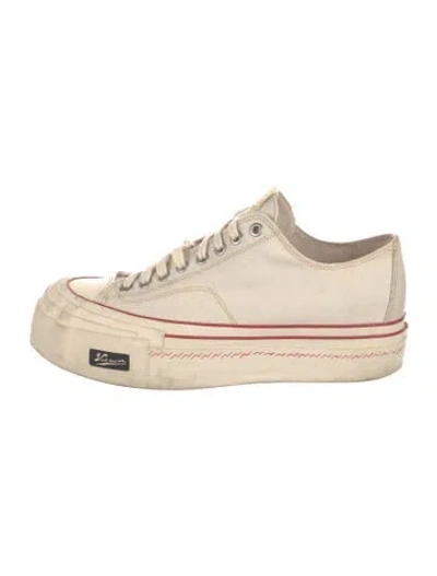 Pre-owned Visvim Canvas Sneakers In Neutral
