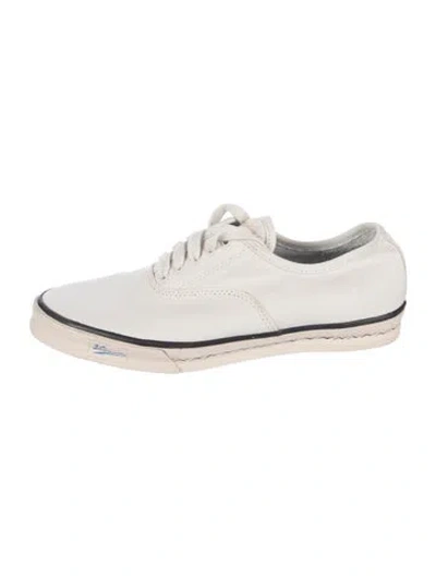 Pre-owned Visvim Canvas Sneakers In Neutrals/white