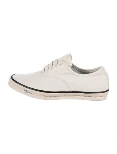 Pre-owned Visvim Canvas Sneakers In Neutrals/white