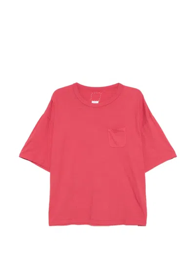 Visvim Chest-pocket T-shirt In Pink
