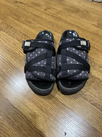 Pre-owned Visvim Christo 2019 Ict Paisley Bandana Xl Shoes In Black