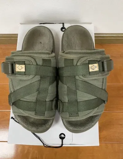 Pre-owned Visvim Christo Lana Sandal Folk In Green