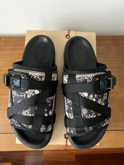 Pre-owned Visvim Christo Sandals. Retail Price $960. Size Xl/45 Us In Black