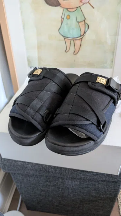 Pre-owned Visvim Christo Two-tone Shoes In Black