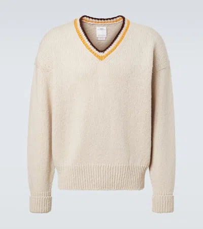 VISVIM COLLEGE WOOL AND CASHMERE SWEATER