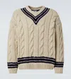 Visvim Collegium Wool And Cashmere Sweater In White