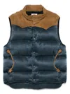 Visvim Piumino Colter In Rayon Blu  Uomo In Blue