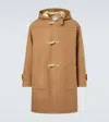Visvim Commodore Wool And Linen Duffel Coat In Brown