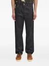 Visvim Contrast-stitching Jeans In Blue
