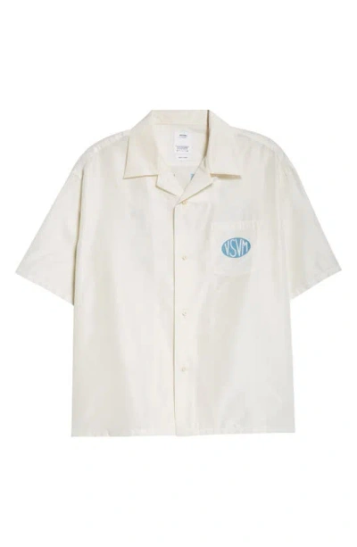 Visvim Copa Oversize Silk Camp Shirt In White