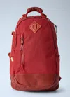 Visvim Logo-patch Zip Backpack In Red