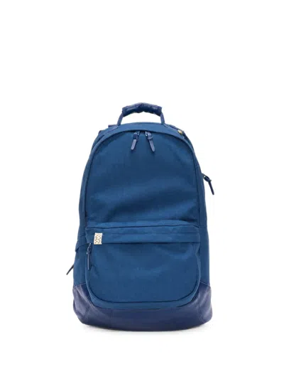 Visvim Cordura Zip-up Backpack In Blue