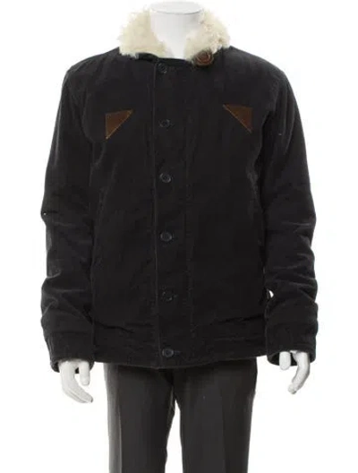 Pre-owned Visvim Corduroy Deck Hand Angora Jacket In Gray