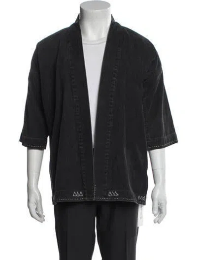 Pre-owned Visvim Corduroy Three-quarter Sleeve Shirt In Gray