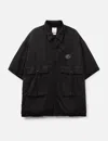 Visvim Cornet Down Shirt S/s In Black