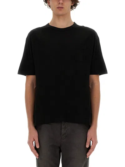 Visvim Cotton And Silk T-shirt In Black