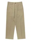 Visvim Cropped Trousers With Pockets And Loops In Green