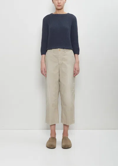 Visvim Cotton Long Staple Chino Pants In Beige