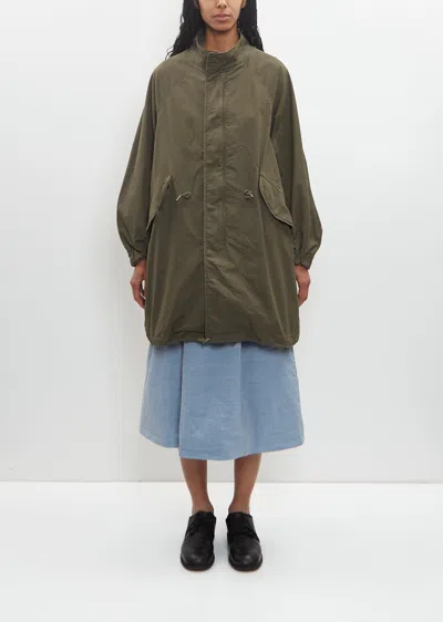 Visvim Cotton Nylon Six-five Fishtail Parka In Olive