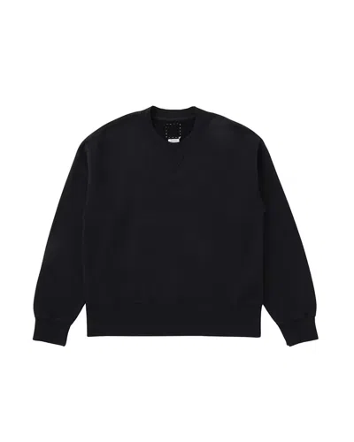 Visvim Court Long Sleeve Sweatshirt In Black