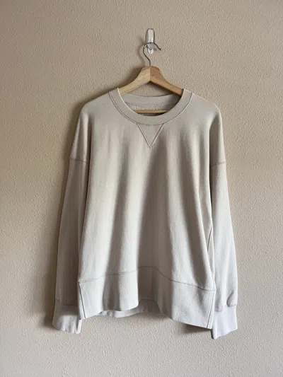 Pre-owned Visvim Court Sweat Long Sleeve Sweatshirt In Ivory In Sand