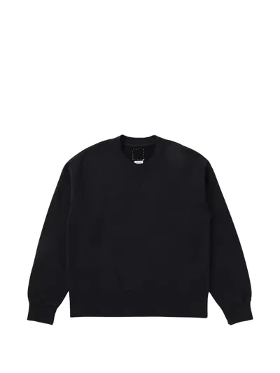 Visvim Court Long Sleeve Sweatshirt In Black
