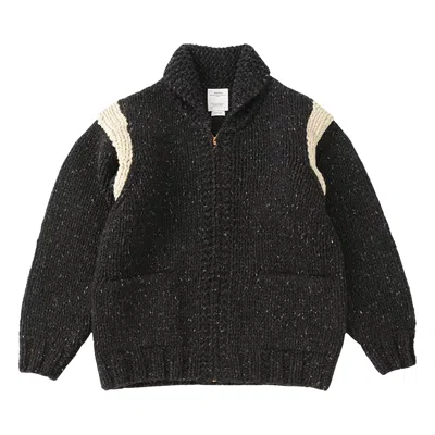 Pre-owned Visvim Cowichan Hand Knit Cardigan 'black' | Men's Size 2