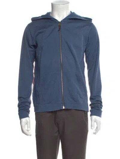 Pre-owned Visvim Crew Neck Long Sleeve Hoodie In Blue