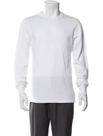 Pre-owned Visvim Crew Neck Long Sleeve T-shirt In White