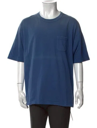 Pre-owned Visvim Crew Neck Short Sleeve T-shirt In Blue