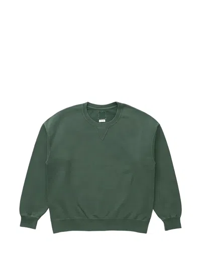 Visvim Crew-neck Long-sleeve Sweater In Green