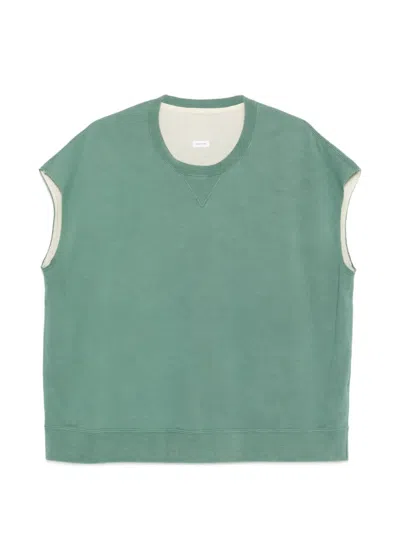 Visvim Crew-neck Sleeveless Sweatshirt In Green