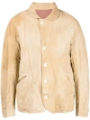 Visvim Crinkle-finish Leather Jacket