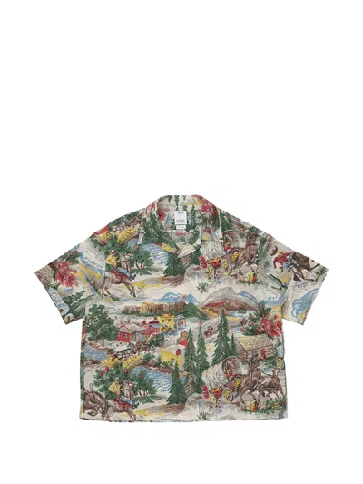 Visvim Crosby Graphic-print Shirt In Multi