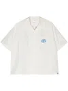 Visvim Crosby Silk Shirt In Neutrals