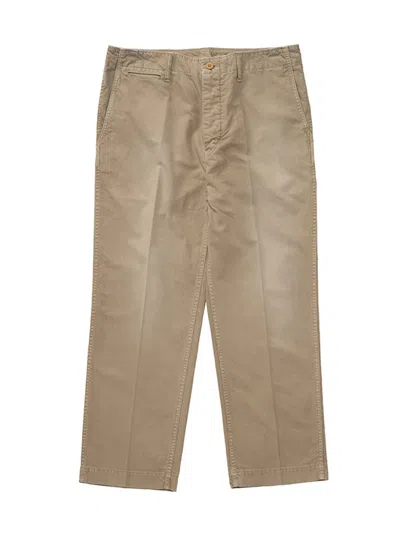 Visvim Damaged Finish Chino Pants In Nude & Neutrals