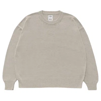 Pre-owned Visvim Damaged Jumbo Sb Sweater 'ivory' | Cream | Men's Size 5