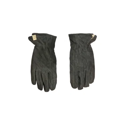 Pre-owned Visvim Damaged Leather Gloves 'black' | Men's Size S/m