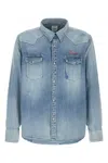 Visvim Long Sleeve Denim Shirt Featuring Chest Pockets In Blue