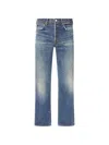DISTRESSED STRAIGHT-LEG JEANS