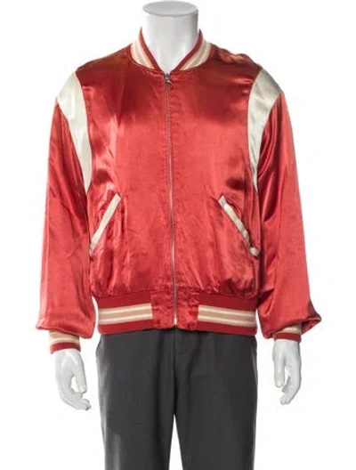 Pre-owned Visvim Douglas Bomber Jacket In Orange