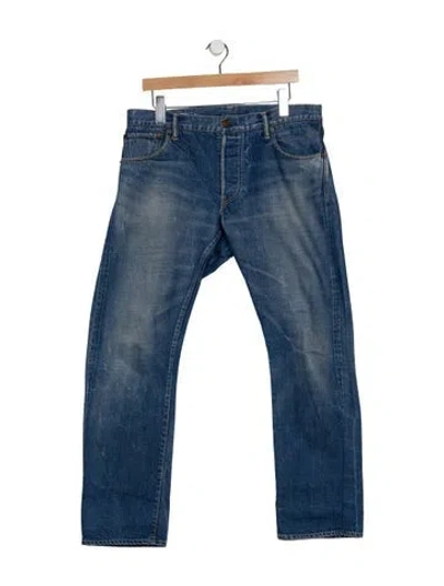 Pre-owned Visvim Dry2 Straight-leg Jeans In Blue