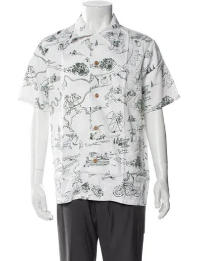 Pre-owned Visvim Duke Shirt S/s Village Graphic Print Shirt In Multi