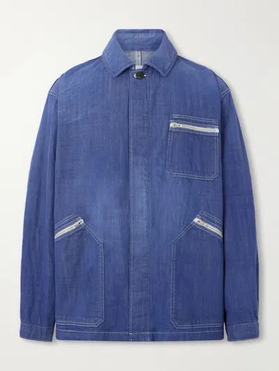Visvim Eclair Denim Jacket In Blue
