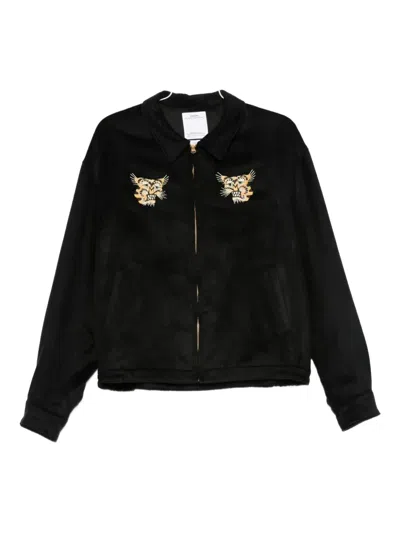 Visvim Embroidered Blouson Jacket In Black