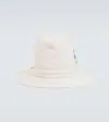 Visvim Embroidered Cotton Bucket Hat In Ivory