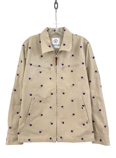 Pre-owned Visvim Embroidered Floral Jacket In Sand