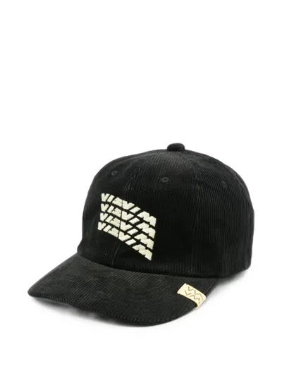Visvim Excelsior Ii Corduroy Baseball Cap In Black