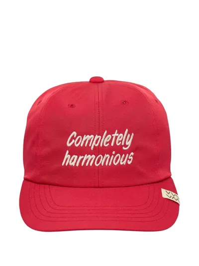 Visvim Excelsior Ii Embroidered Cap In Red